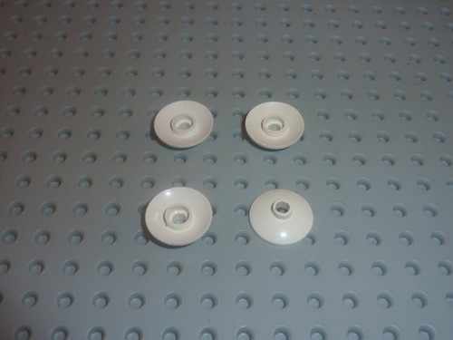 Lego white round dish ref - x,