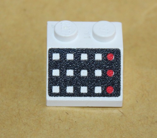 Lego white slope - white, ref
